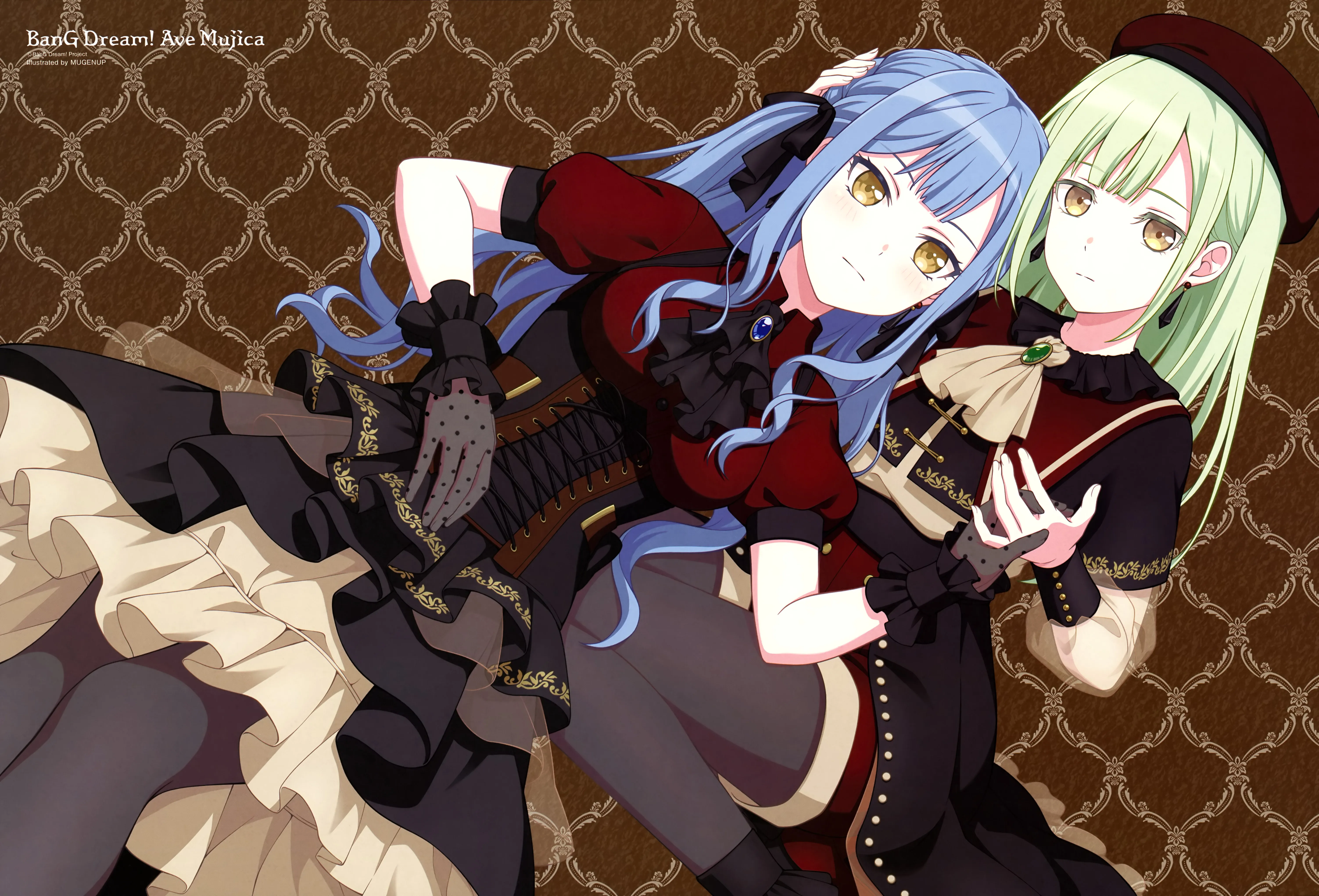 1214691 bang_dream! bang_dream!_ave_mujica mugenup pantyhose see_through togawa